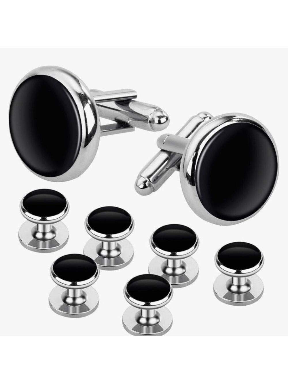 Gift for Men Rovtop Mens Cufflinks and Studs, Tuxedo Shirt Cufflinks new